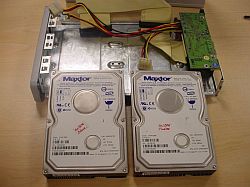 inside LaCie external disk